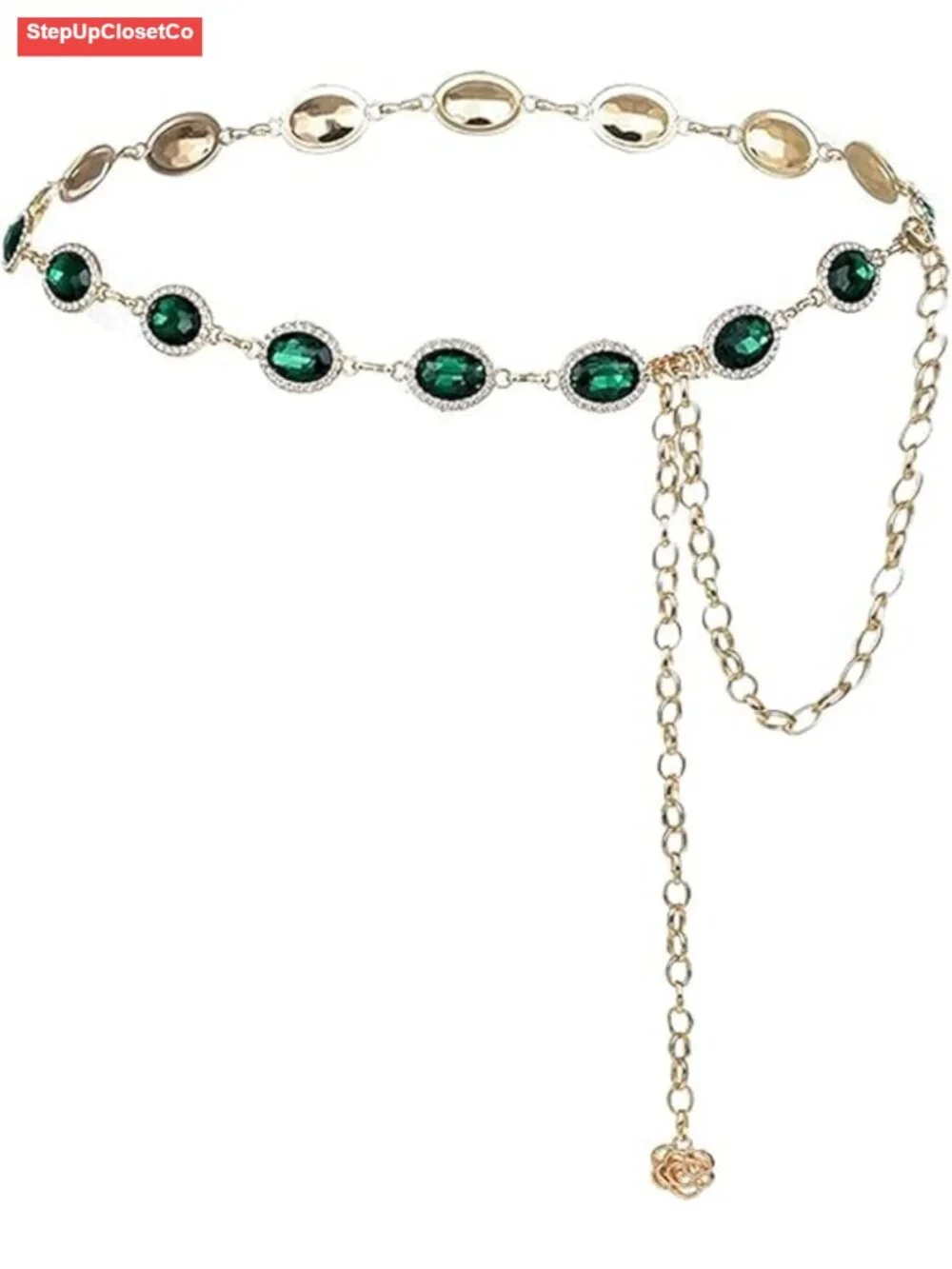 Adjustable Vintage Gold Chain Waist Belt for Dresses
